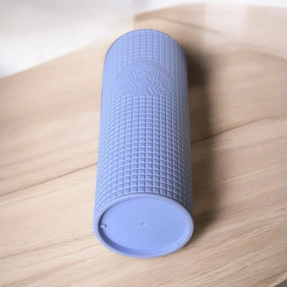 Starbucks 2021 Lilac Lavender Grid Studded 24oz Tumbler - Picture 3 of 3